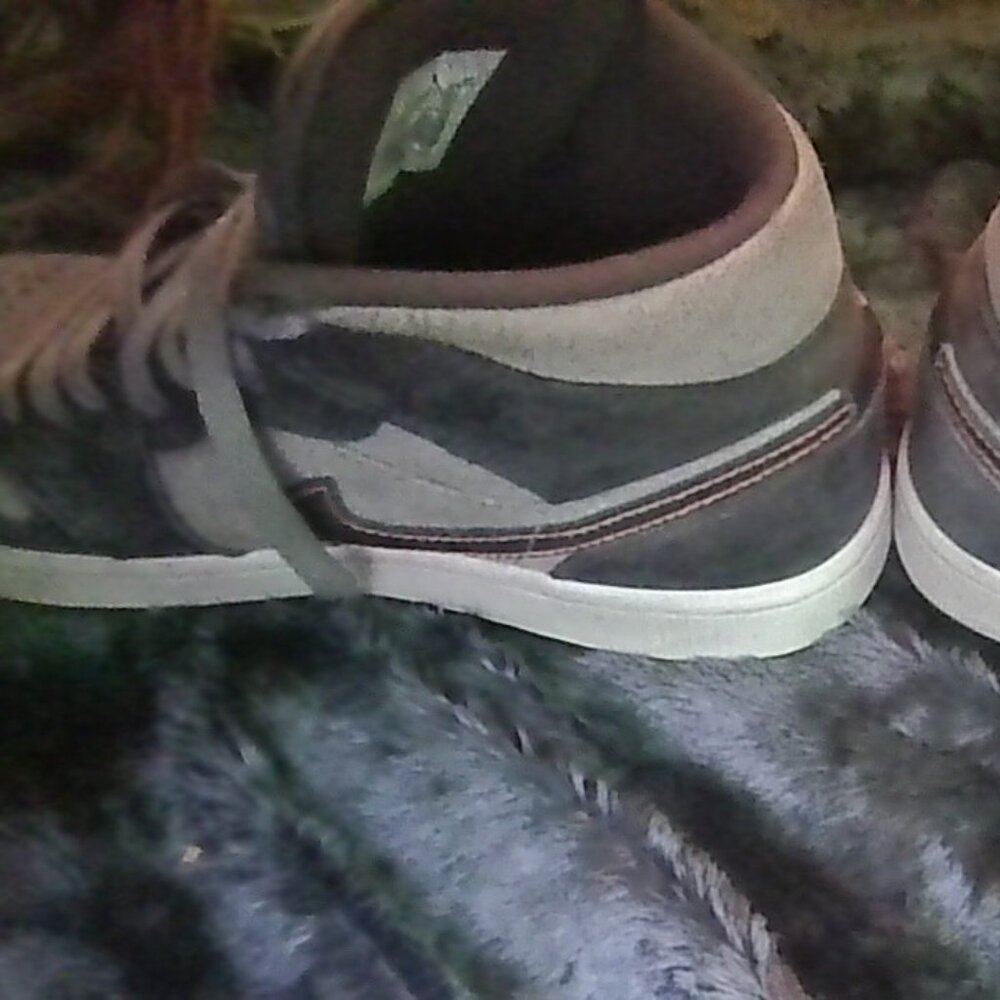 grey dark grey and orange Nike air Jordan 1 mid SE night stadium